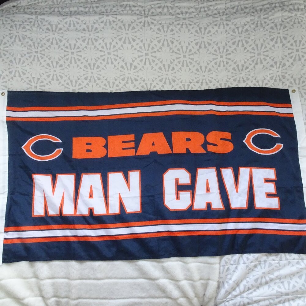Chicago Bears Man Cave Banner 34X60 NWOT